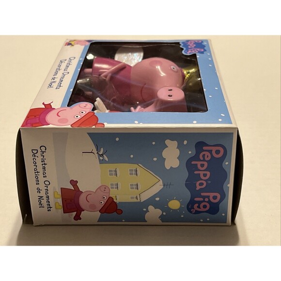NEW 3.5" Kurt Adler Peppa Pig Pink Christmas Tree Holiday Hanging Ornaments - Picture 2 of 4